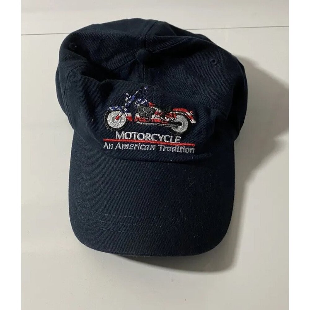 Vintage Motorcycle trucker hat an American Tradition Quality Classics SnapBack